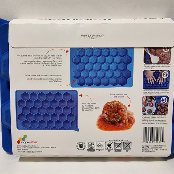 Shape + Store MM Meatball Master Blue Plastic 32 oz Blue - Picture 4 of 10